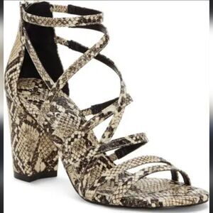 Jessica Simpson size 8 snake skin Stassey Cage Sandal NEW